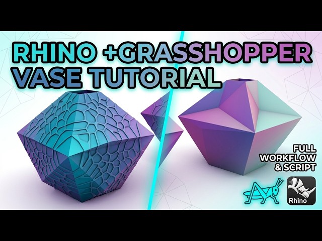 How to Model Parametric Vases in Grasshopper & Rhino!