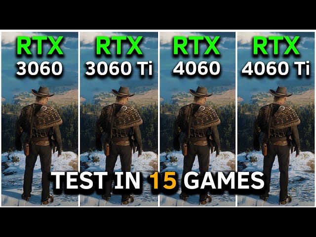 RTX 3060 12GB vs RTX 3060 Ti vs RTX 4060 vs RTX 4060 Ti | Test In 15 Games at 1080p | 2024
