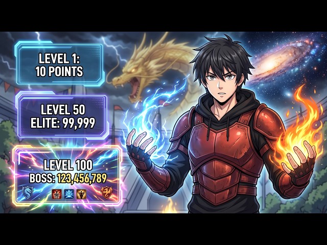 Level 1: 10 Points. Level 50 Elite: 99,999. Level 100 Boss: 123,456,789.