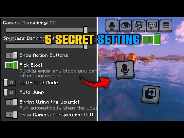 Minecraft Bedrock Secret Setting MCPE in [ Java Style ]