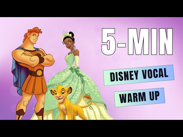 Disney Vocal Warm-Up 🎤 Breathing - Scatting - Belting