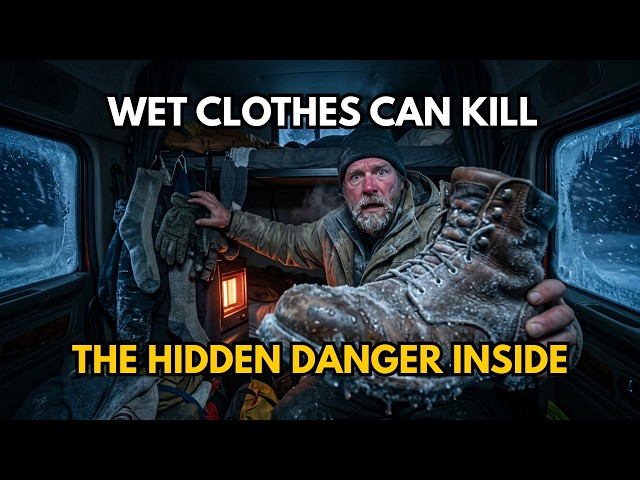 How Truckers Dry Wet Clothes Inside a Frozen Truck Cab
