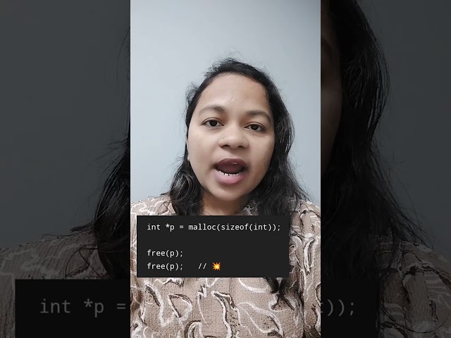 Double Free in C 😨 Why It Crashes Your Program | Memory Management Explained