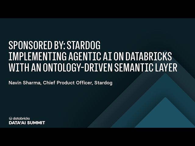 Agentic AI on Databricks with an Ontology-Driven Semantic Layer