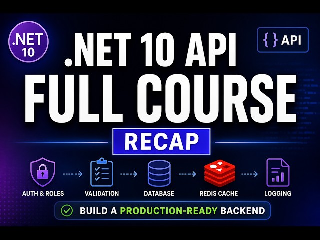 .NET 10 API Full Course | Build a Production-Ready Backend (Recap)