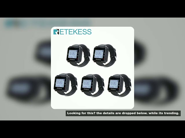 Retekess T128 Wireless Waiter Calling System 5 Watch Receivers Restaurant Pager Customer Service 433