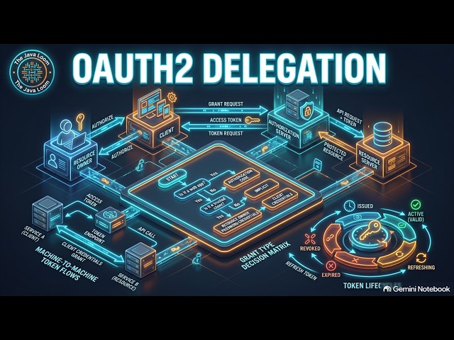 How OAuth 2.0 Actually Works: Delegation, Grant Types & Token Lifecycles