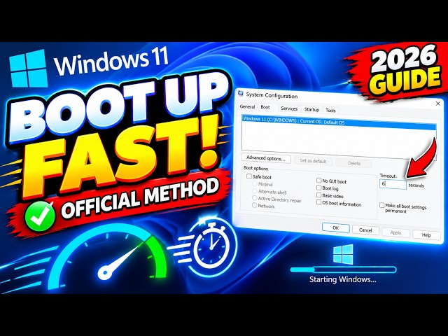 Make Windows 11 Faster: Boot Up in the Blink of an Eye! (2026)