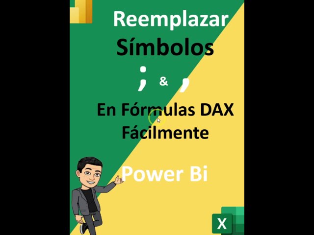 ✅ Reemplazar símbolos en formulas DAX de power bi | Reemplazar , o el ; en funciones DAX - #Shorts