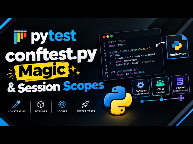 Make Your Tests 30x Faster with conftest.py & Scopes (Episode 4)