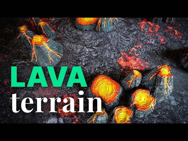 🌋 Epic LAVA & VOLCANO Warhammer Board