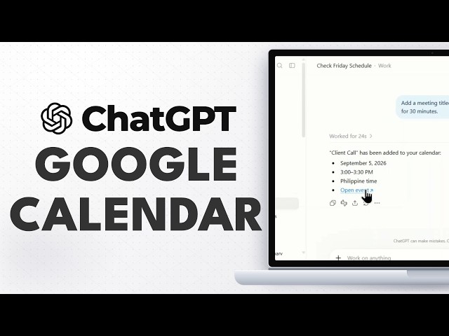 How to Use Google Calendar With ChatGPT Work Step-by-Step
