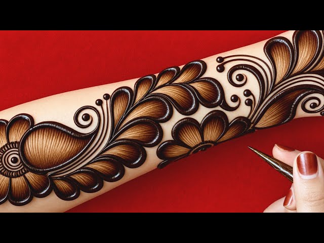 Most Beautiful Arabic Mehndi Design||Very Simple And Stylish Mehndi Design||New Easy Henna Designs 