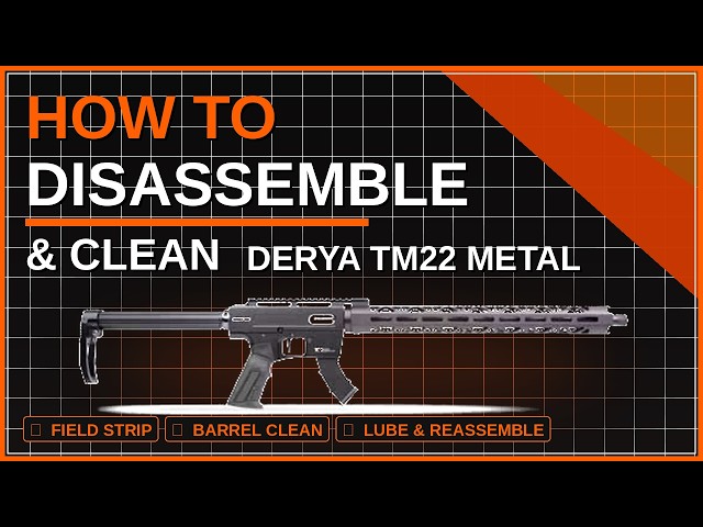 How to Disassemble & Clean the Derya TM22 Metal  22LR Rifle | Full Step by Step Guide