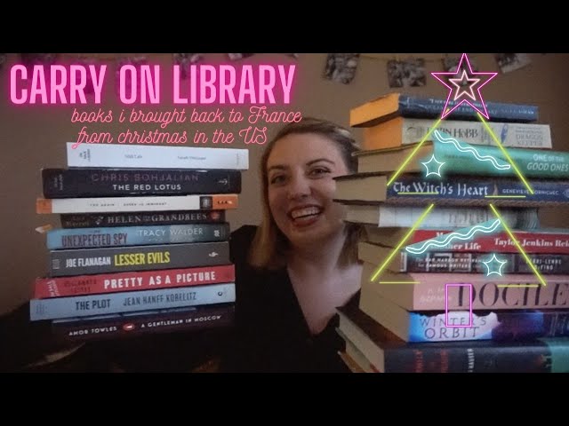 Book Haul: everything I brought back to France in my carry on bags from the US this Christmas!