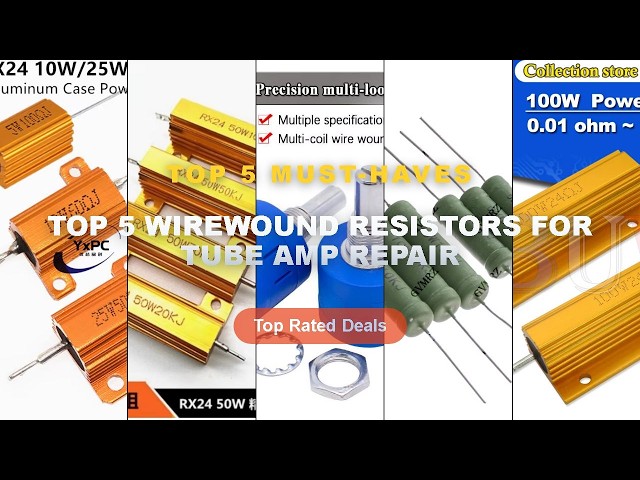 Best Top 5 Wirewound Resistors For Tube Amp Repair on AliExpress | Review - 100W 0.01 ~ 100K Aluminu