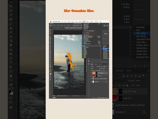 Glowing silhouettes in photoshopppp #photoshop #adobe