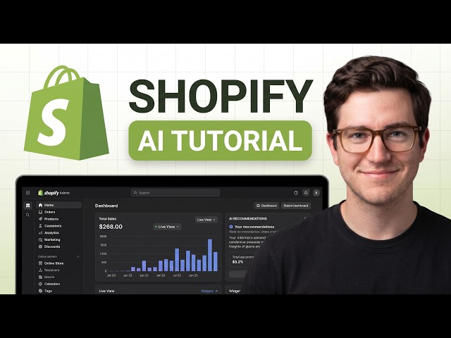 How To Create An Ecommerce Store With Shopify AI 2026 (Beginners Tutorial)