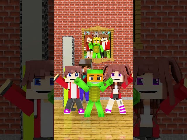 Singing and matching picture challenge with JJ and Mikey & Sister 😃 - MAIZEN in Minecraft