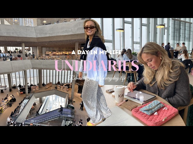 Uni diaries🌸🥥🎀🧸 productive university day | balancing studying with friends and startup