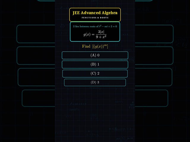 JEE Advanced Algebra 🔥 | Can You Solve This in 30 Seconds? | Smart Trick