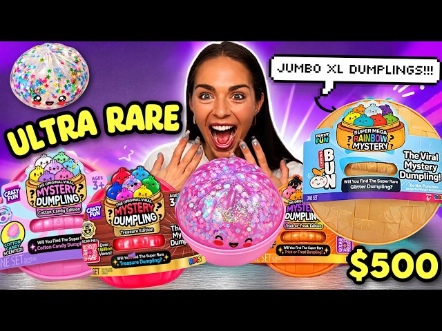 Opening EVERY Rare Viral Dumpling Series Ever Made ($500 Challenge) ⭐🌈🥟