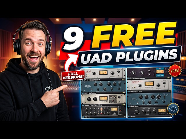 9 FREE UAD Plugins & DAW Grab Them Now!