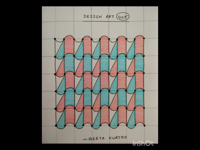 Drawing of Design Art 405(Step by Step)#design art#pen art#drawing#art@geetakwatra699