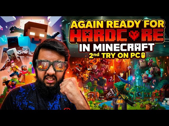 Again Ready for Hardcore 2nd Try💎!!!⛏️𝐌𝐈𝐍𝐄𝐂𝐑𝐀𝐅𝐓🌳LIVE🔴