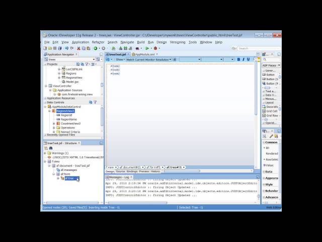 ADF Training | How to Create Oracle ADF Trees and Set Record Currency