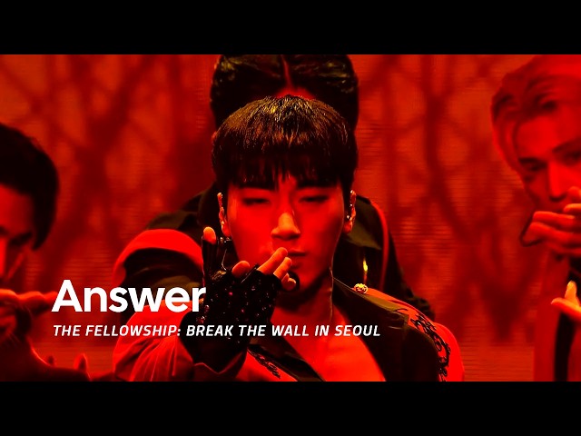ATEEZ - Answer | THE FELLOWSHIP: BREAK THE WALL IN SEOUL 4K
