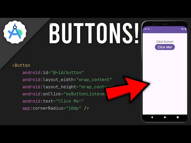 BUTTONS in Android Studio | (Java & 3 Ways!)