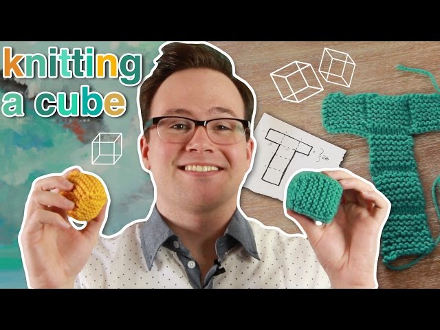 Knitting a Poof Cube: How to Knit a Cube