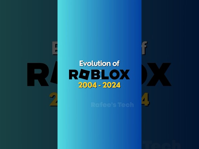 Roblox Evolution (2004-2024)  #shorts #roblox