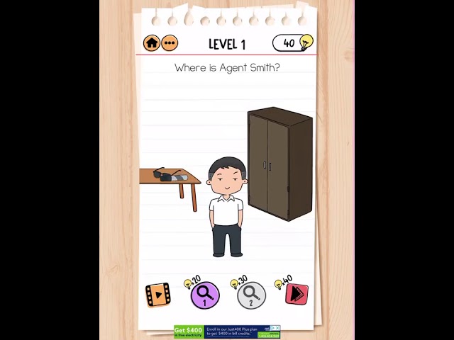 Brain Test 2 Level 1 Agent Smith