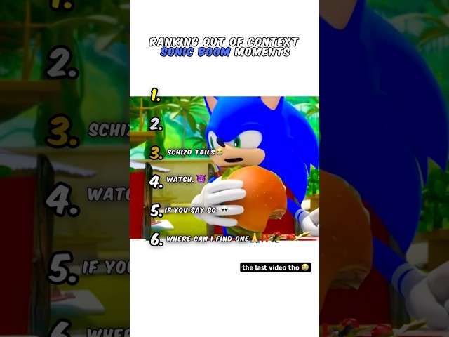 Ranking Sonic Boom Incidents π