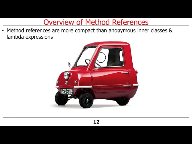 Overview of Java 8 Lambda Expressions and Method References