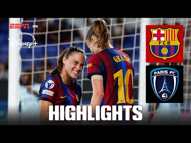 Ewa Pajor scores TWICE in Barcelona’s 5-2 win vs. Paris FC | UEFA Women’s Champions League