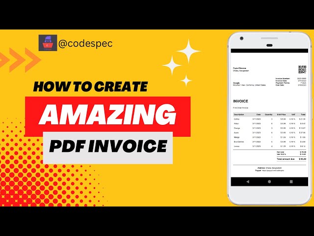 How to create amazing pdf invoice (flutter tutorial) || 2023😍