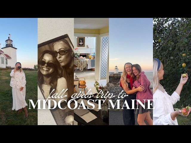VLOG: a fall girl's trip to MAINE! (portland, wiscasset, + more!)