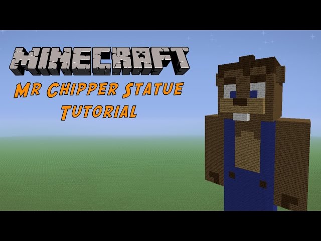 Minecraft Tutorial: Mr Chipper (FNAF World) Statue