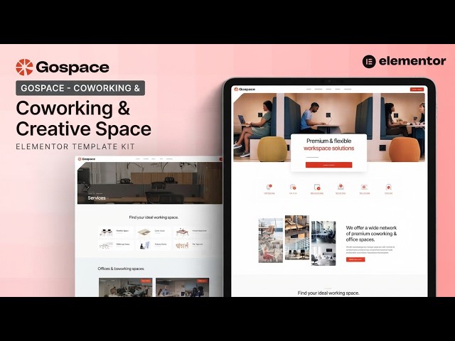 Gospace Coworking & Creative Space Elementor Template Kit