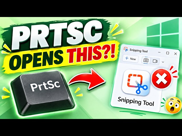 How to Stop Print Screen from Opening Snipping Tool in Windows 11