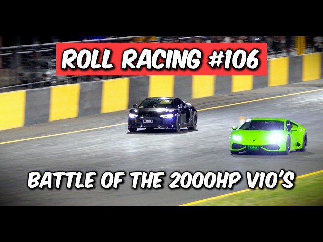 Roll Racing Sydney 106 - 1200hp+ Evo’s, 1800hp+ GTR’s and 2000hp Supercars