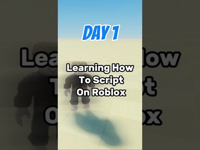 🎮 Day 1 of learning how to script in Roblox Studio! #roblox #day1
