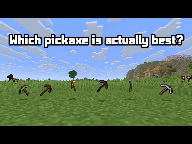 Which Minecraft Pickaxe Is Actually the Fastest? ⛏️