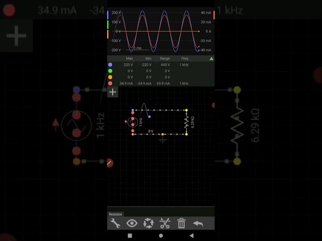How to draw on mobile| Drawing tutorial| simulation electrical circuit drawing| Technical| Shorts.