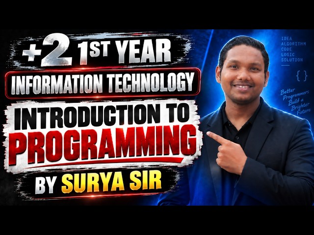 +2 1st Year Information Technology | Introduction to Programming | CHSE Odisha +2 IT | Surya Sir
