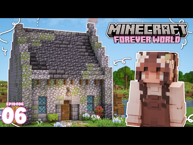 Building a Cozy Coastal Area | Minecraft Forever World Let's Play 🌷