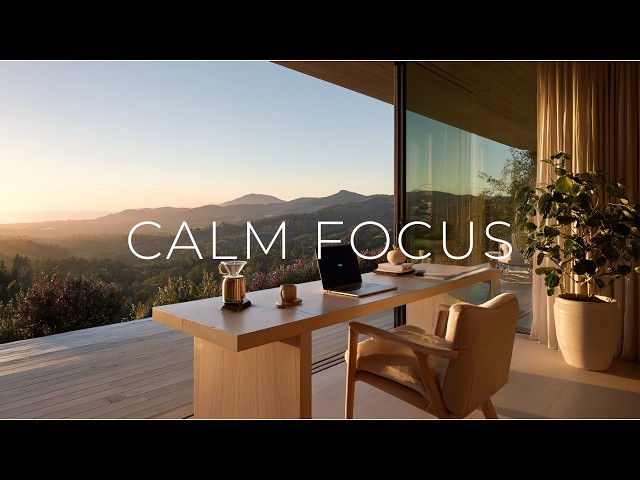 CALM FOCUS | 3 Hour Deep Focus Music for Peaceful Morning Work (No Distractions)